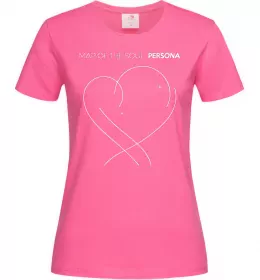 Женская футболка Map of the soul Ярко-розовый фото