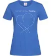 Жіноча футболка Map of the soul Яскраво-синій фото