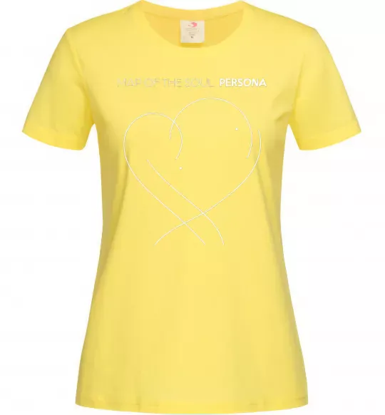 Жіноча футболка Map of the soul Лимонний фото
