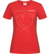 Жіноча футболка Map of the soul Червоний фото