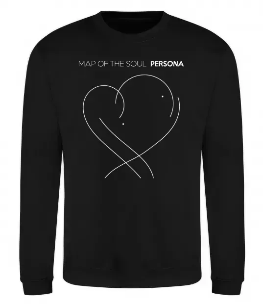 Свитшот Map of the soul Черный фото