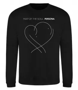 Свитшот Map of the soul Черный фото
