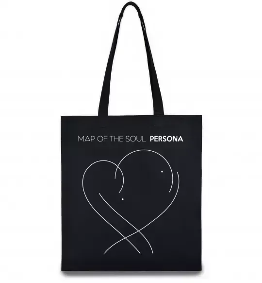 Эко-сумка Map of the soul Черный фото