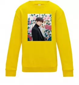 Дитячий світшот Чонгук БТС Сонячно жовтий фото