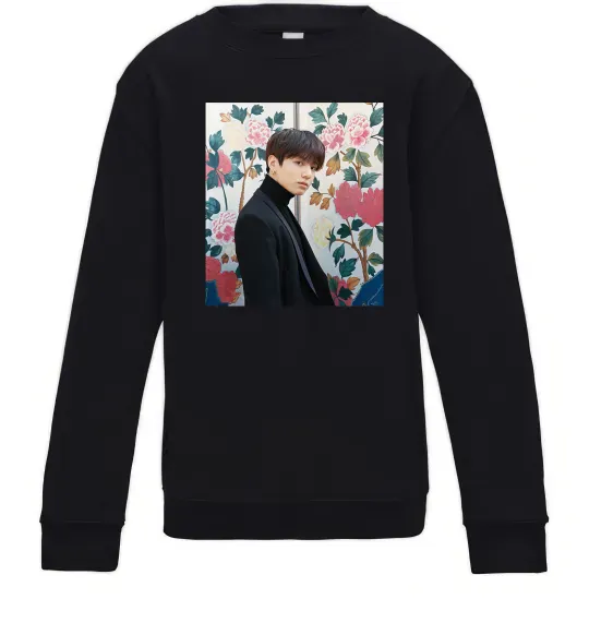 Дитячий світшот Чонгук БТС Чорний фото