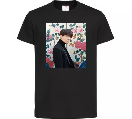 Дитяча футболка Чонгук БТС Чорний фото