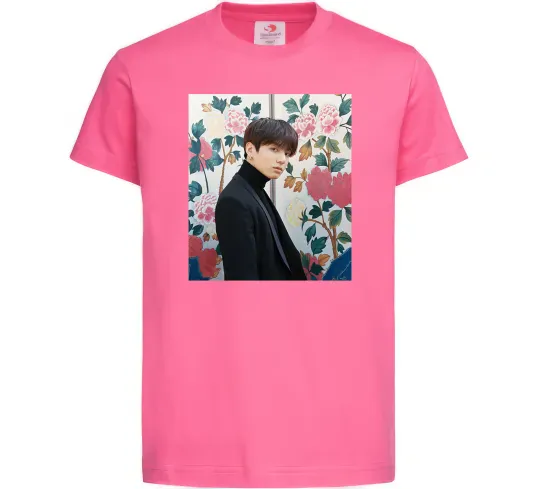 Дитяча футболка Чонгук БТС Яскраво-рожевий фото