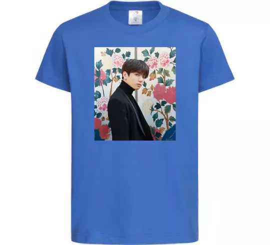 Дитяча футболка Чонгук БТС Яскраво-синій фото