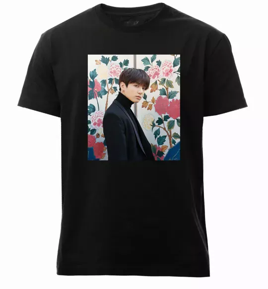 Мужская премиум футболка Чонгук БТС Черный фото