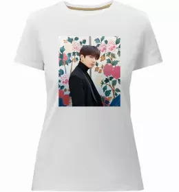 Жіноча преміум футболка Photoshoot bts J-Hope Білий фото