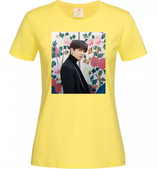 Женская футболка Чонгук БТС Лимонный фото