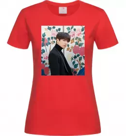 Женская футболка Jongkook long hair Белый фото