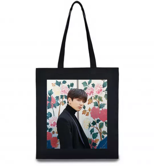 Еко-сумка Чонгук БТС Чорний фото