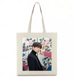 Эко-сумка BTS photo Бежевый фото