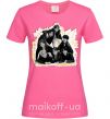 Жіноча футболка BTS k-pop Яскраво-рожевий фото