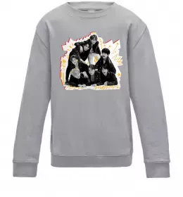 Дитячий світшот BTS for FILA Сірий меланж фото