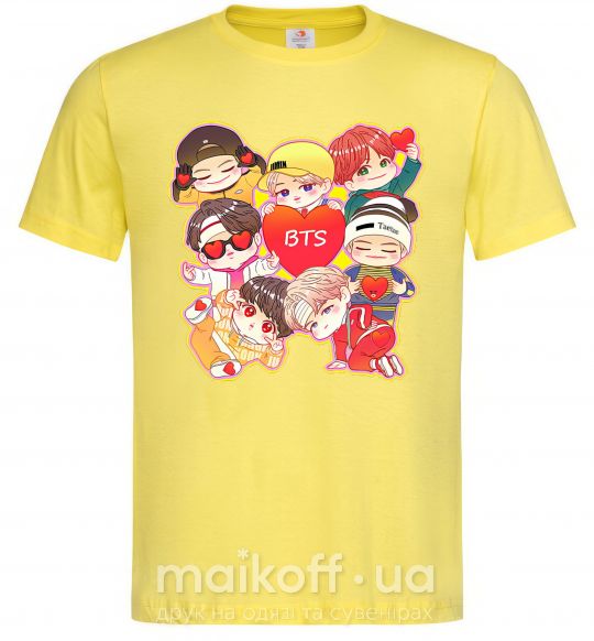 Чоловіча футболка BTS fun art Лимонний фото