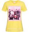 Женская футболка Not today bts art Лимонный фото