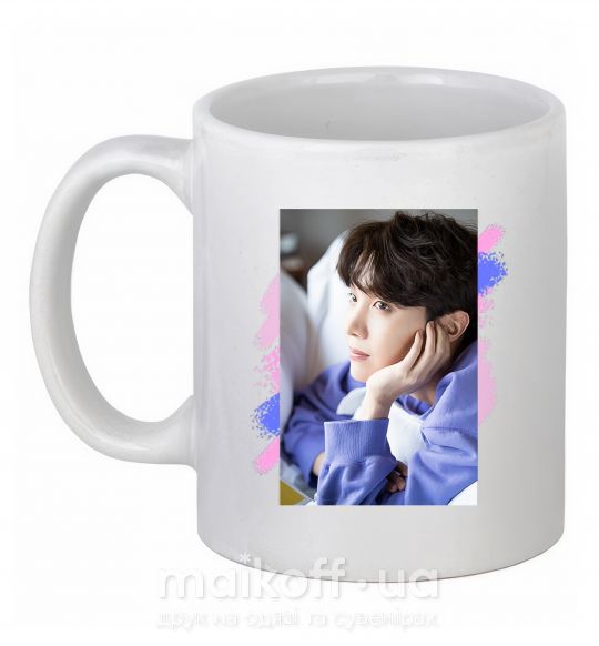 Чашка керамічна Photoshoot bts J-Hope Білий фото