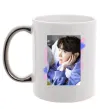 Чашка з кольоровою ручкою Photoshoot bts J-Hope Срібло фото