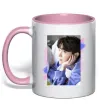 Чашка з кольоровою ручкою Photoshoot bts J-Hope Ніжно рожевий фото