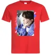 Чоловіча футболка Photoshoot bts J-Hope Червоний Чоловіча футболка Photoshoot bts J-Hope Червоний фото