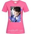 Жіноча футболка Photoshoot bts J-Hope Яскраво-рожевий фото