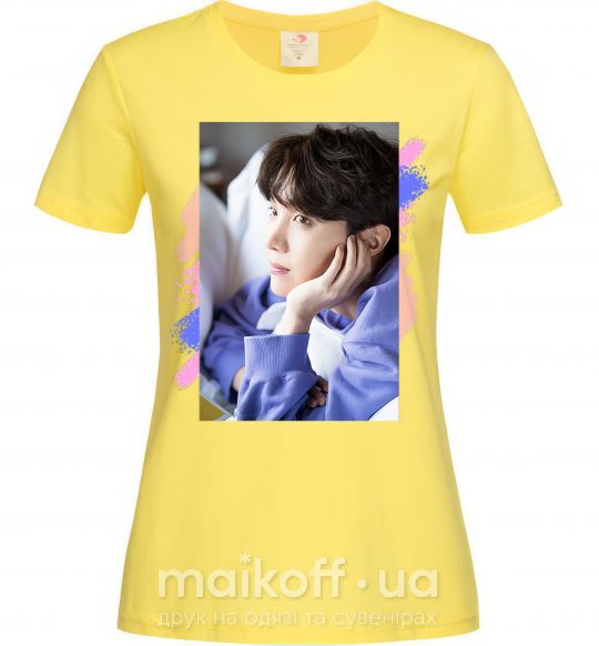 Женская футболка Photoshoot bts J-Hope Лимонный фото