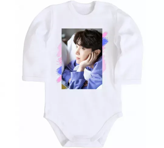 Детский боди Photoshoot bts J-Hope Белый фото