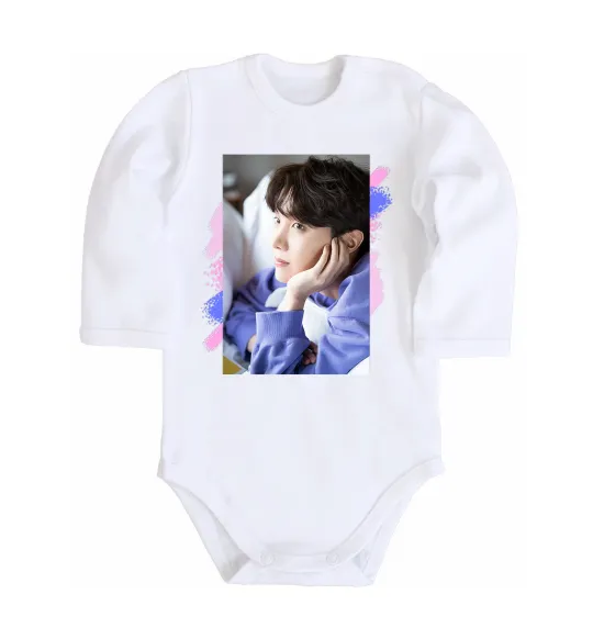 Дитячий бодік Photoshoot bts J-Hope Білий фото