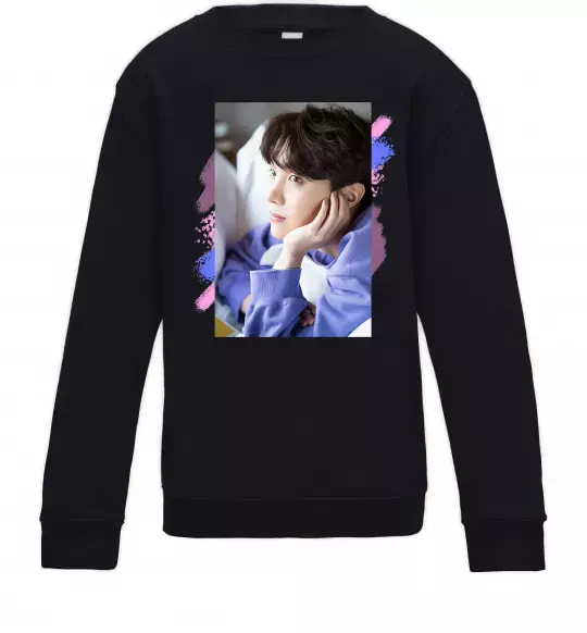Детский Свитшот Photoshoot bts J-Hope Черный фото