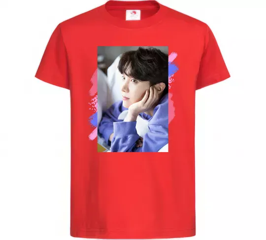 Детская футболка Photoshoot bts J-Hope Красный фото