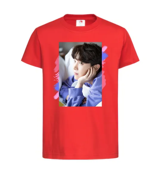 Детская футболка Photoshoot bts J-Hope Красный фото