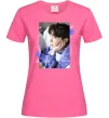 Жіноча футболка Photoshoot bts J-Hope Яскраво-рожевий фото