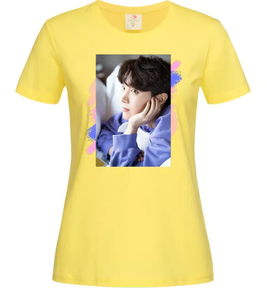 Жіноча футболка Photoshoot bts J-Hope Лимонний фото