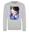 Свитшот Photoshoot bts J-Hope Серый меланж фото