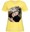 Жіноча футболка Suga BTS paint Лимонний фото