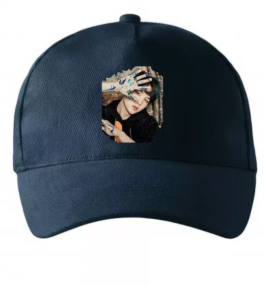 Кепка Suga BTS paint Темно-синій фото