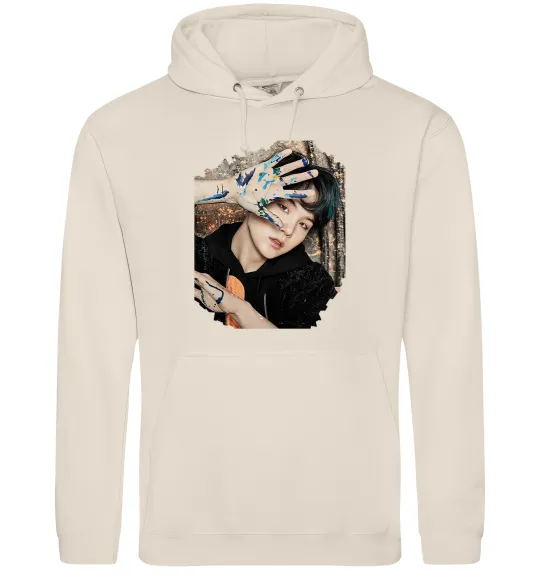 Мужская толстовка (худи) Suga BTS paint Таш фото