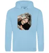 Жіноча толстовка (худі) Suga BTS paint Блакитний фото