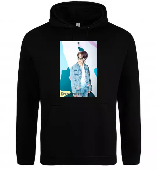 Чоловіча толстовка (худі) BTS Dynamite Chimin Чорний фото