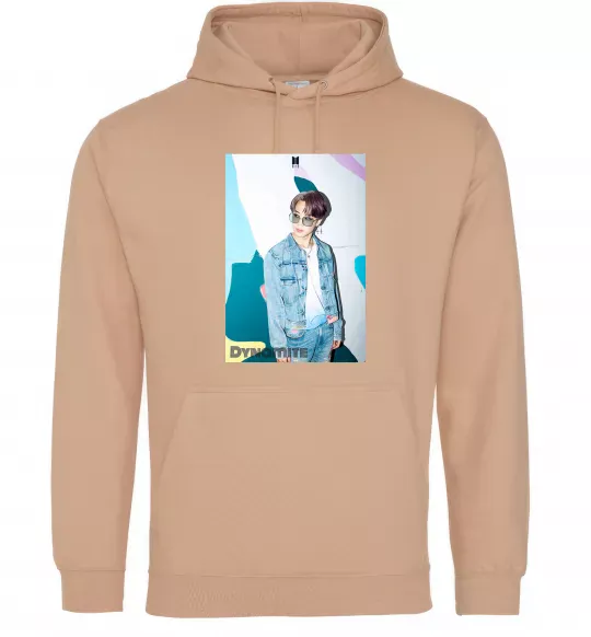 Чоловіча толстовка (худі) BTS Dynamite Chimin Пісочний фото