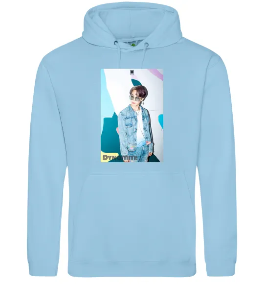 Чоловіча толстовка (худі) BTS Dynamite Chimin Блакитний фото
