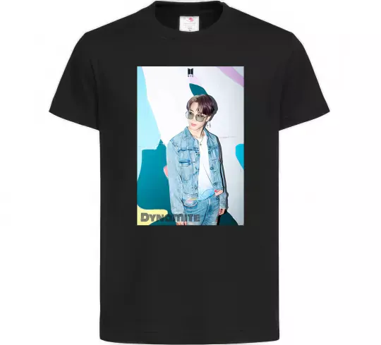 Детская футболка BTS Dynamite Chimin Черный фото