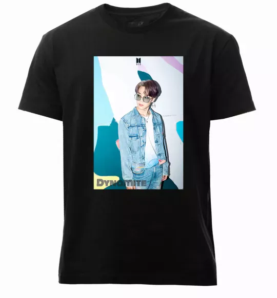 Мужская премиум футболка BTS Dynamite Chimin Черный фото