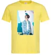 Мужская футболка BTS Dynamite Chimin Лимонный фото