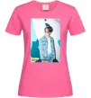 Жіноча футболка BTS Dynamite Chimin Яскраво-рожевий Жіноча футболка BTS Dynamite Chimin Яскраво-рожевий фото