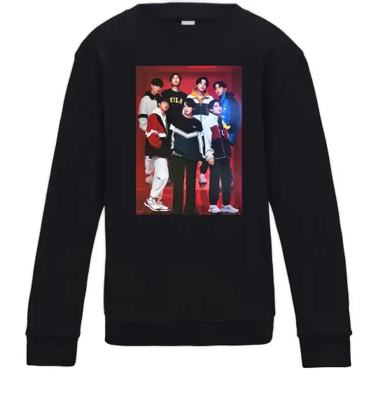 Дитячий світшот BTS for FILA Чорний фото