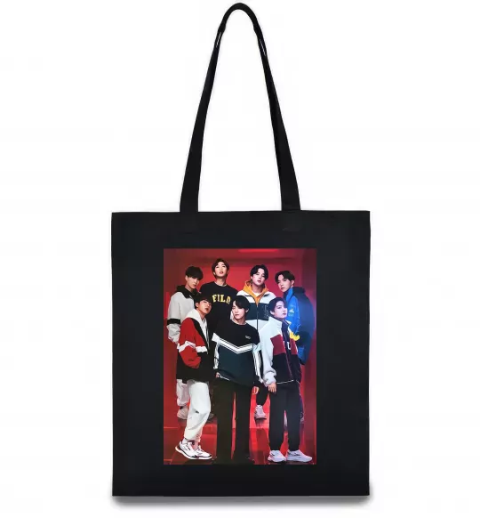 Еко-сумка BTS for FILA Чорний фото