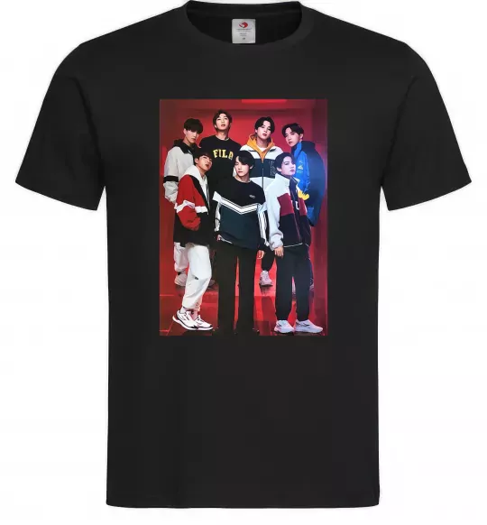 Чоловіча футболка BTS for FILA Чорний фото